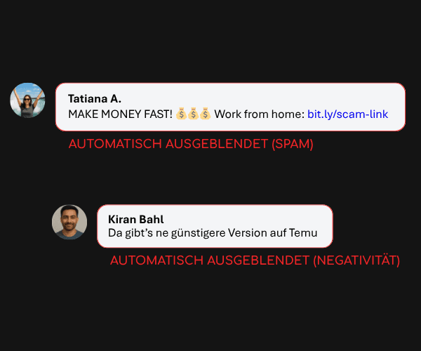 BotGekko Social Media KI Moderator Spam